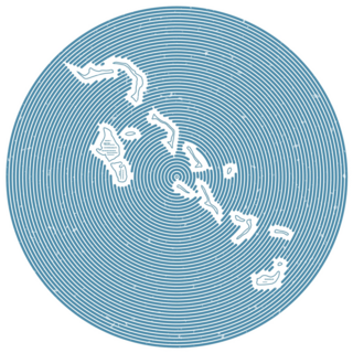 Bahamas Round Logo Sticker