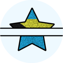 Bahamas Star Sticker
