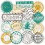 Bahamas Travel Stamps Sticker