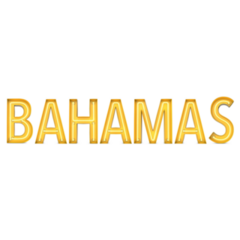 Bahamas Yellow Neon Sticker