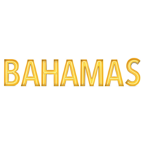 Bahamas Yellow Neon Sticker