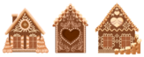 Bakery Houses. Christmas Gingerbread Cookies Stickers