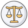 Balanced Scales Attorney Legal Protection Sticker