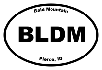 Bald Mountain Oval Sticker