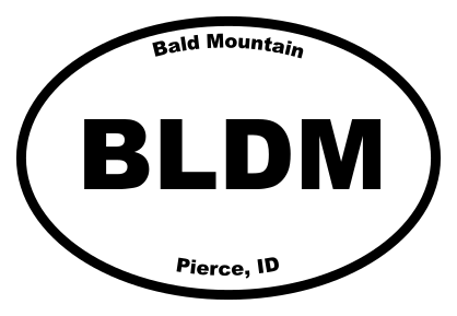 Bald Mountain Oval Sticker