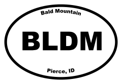 Bald Mountain Oval Sticker