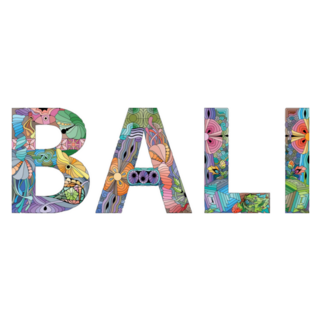 Bali Abstract Lettering Sticker