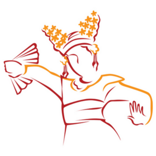 Bali Dancer Illustration Sticker