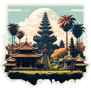 Bali Island Hindu Temple Indonesia Sticker