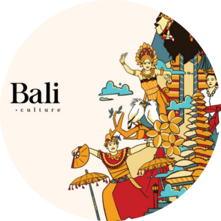Balinese Circle Illustration Sticker