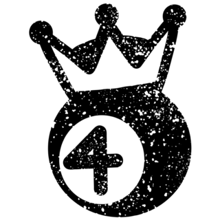 Ball Four And Crown Sticker