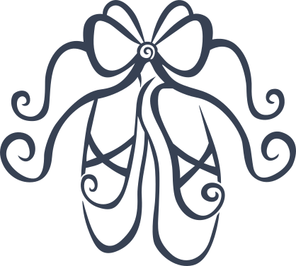 Ballet Shoes With Bow Sticker