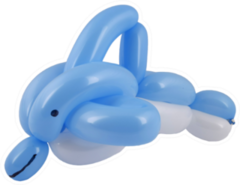 Balloon Dolphin Sculpture Sticker