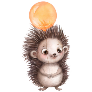 Balloon Hedgehog Sticker