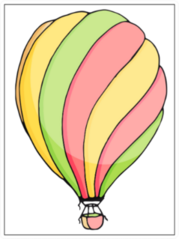 Balloon Illustration Sticker