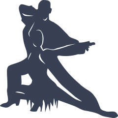 Ballroom Dancers Doing Tricks Sticker