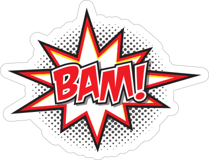 Bam Comic Sticker