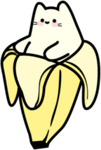 Banana Cat Sticker