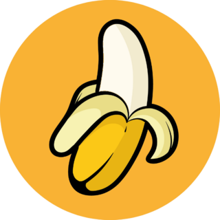Banana Simple Fruit Sticker