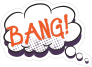 Bang Thought Bubble Sticker