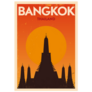 Bangkok Thailand City Poster Typography Sticker