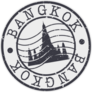 Bangkok Thailand Stamp Lettering Sticker