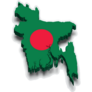 Bangladesh 3d Map Sticker