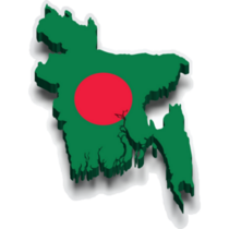 Bangladesh 3d Map Sticker