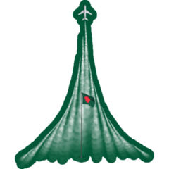 Bangladesh Airplane Sticker