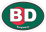 Bangladesh Bd Flag Oval Sticker