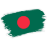 Bangladesh Brush Stroke Sticker