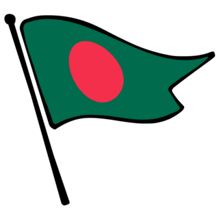 Bangladesh Doodle Flag Sticker