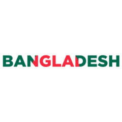 Bangladesh Flag Font Sticker