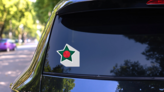 Bangladesh Flag Star Sticker on a Rear Car Window (New) example