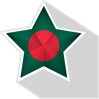 Bangladesh Flag Star Sticker