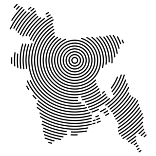 Bangladesh Illusion Sticker