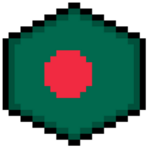 Bangladesh Pixel Flag Sticker