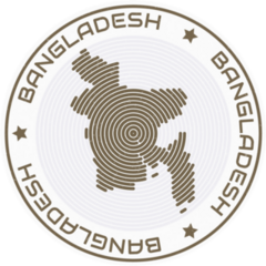 Bangladesh Round Sticker