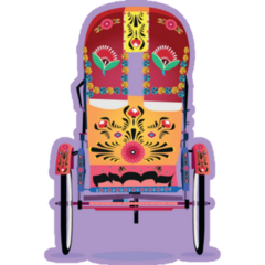 Bangladeshi Rickshaw Sticker