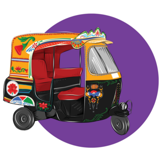 Bangladeshi Rickshaw Sticker