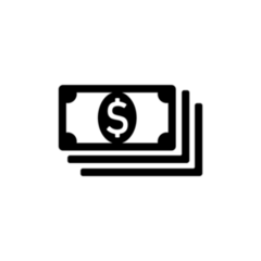 Banknotes Icon Sticker