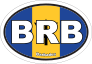 Barbados Brb Flag Oval Sticker