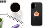 Barbecue Master Gradient Sticker on a Phone (New) example