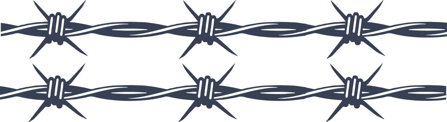 Order Your Barbed Wire Sticker Today - Free Shipping!