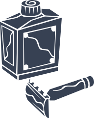 Barber Razor For Shaving Sticker