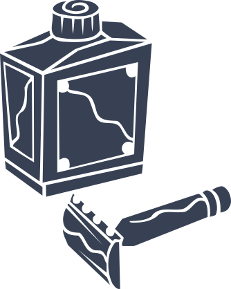 Barber Razor For Shaving Sticker