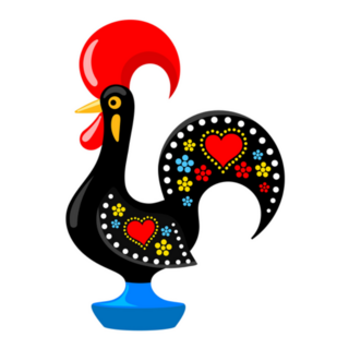 Barcelos Portuguese Rooster Illustration Sticker