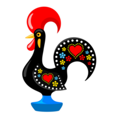 Barcelos Portuguese Rooster Illustration Sticker