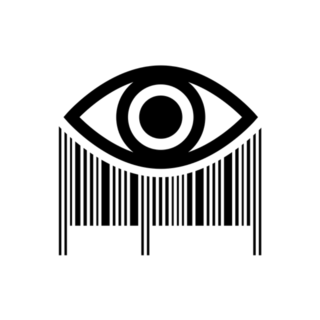 Barcode Shopping Eye Illustration Sticker