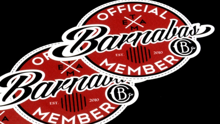 Barnabas Clothing Custom Die Cut Stickers